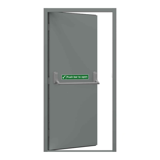 Push rod lock fire door 2