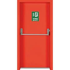 Push rod lock fire door 6