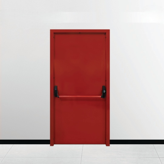 Push rod lock fire door 7