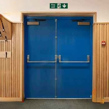 Push rod lock fire door 9